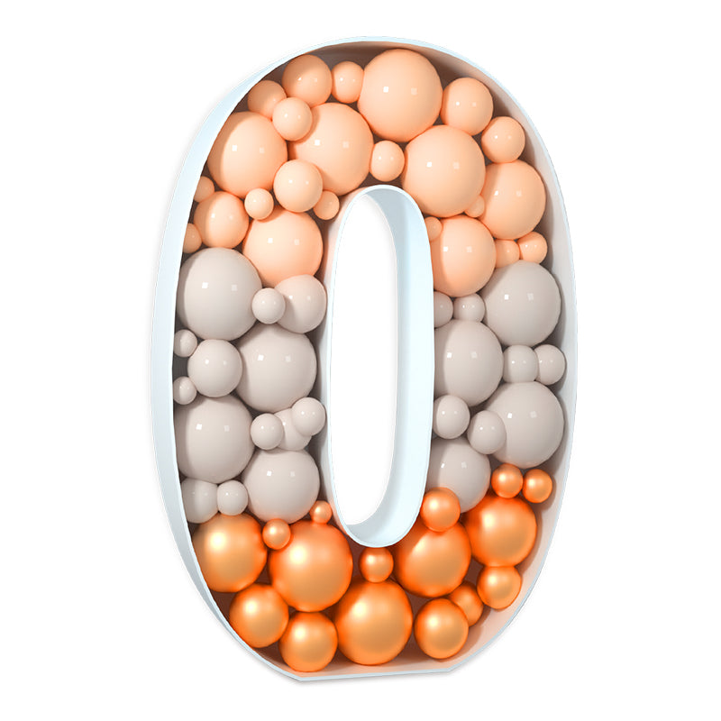 Precut Balloon Mosaic Number Frame DIY Kit