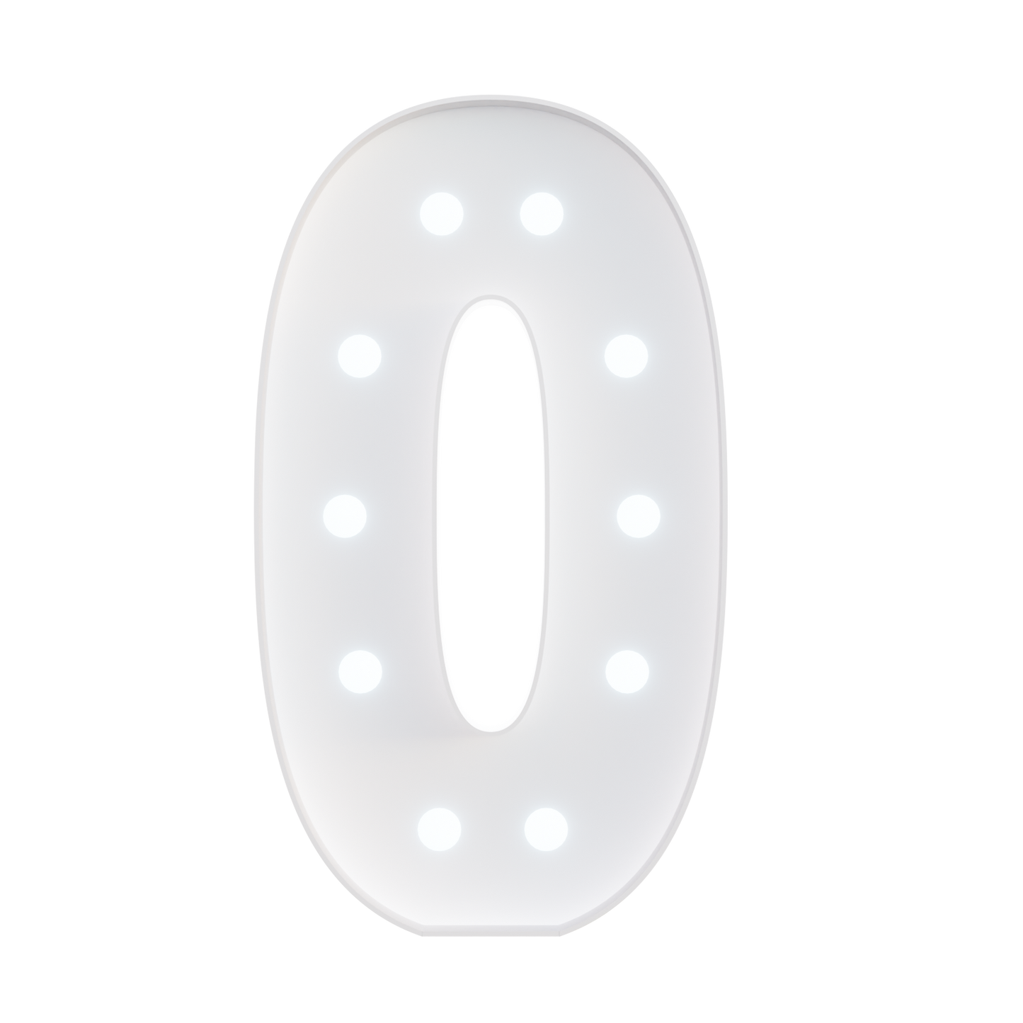 Glimmrly White Lights Marquee Numbers DIY Kit