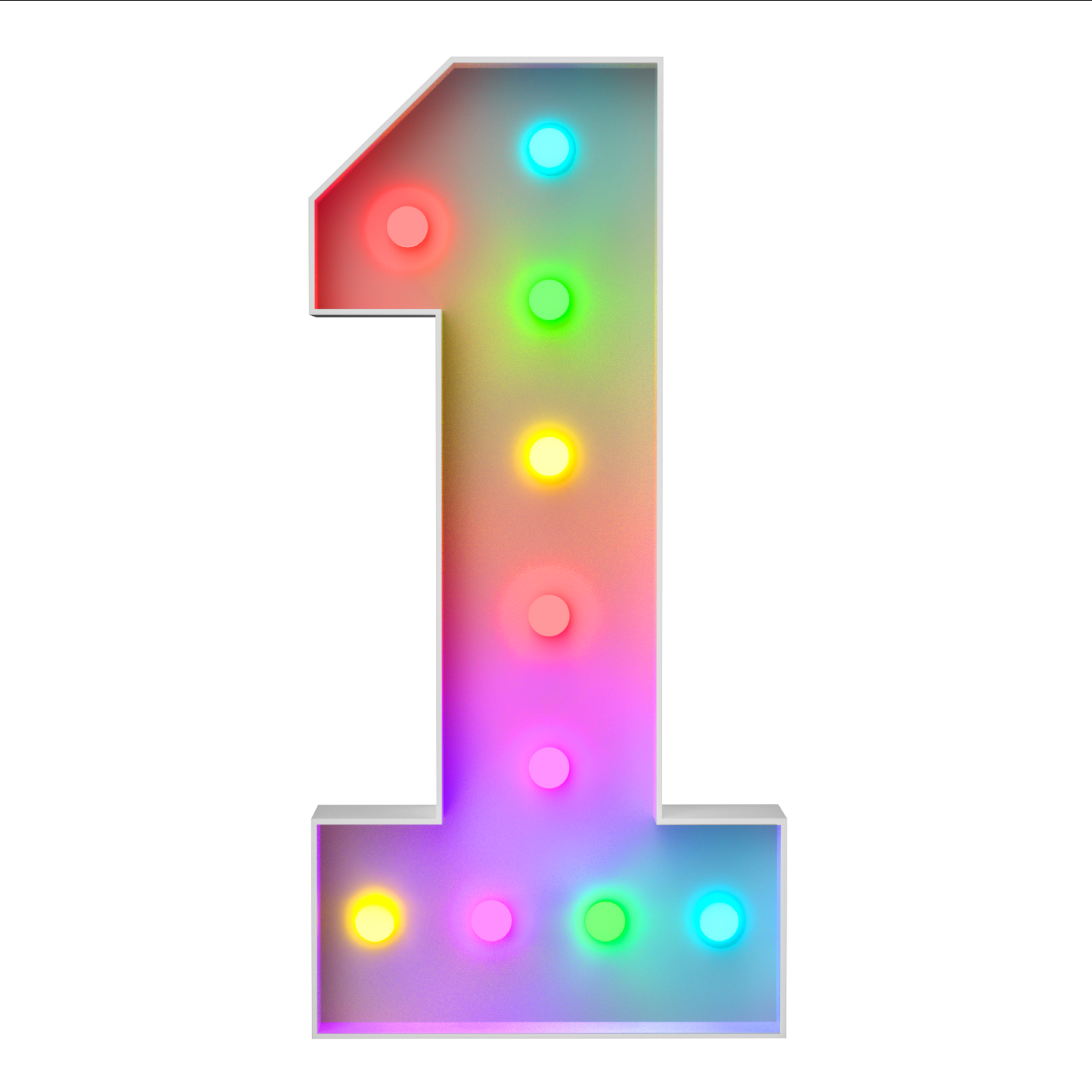 Precut Marquee Numbers DIY Kit