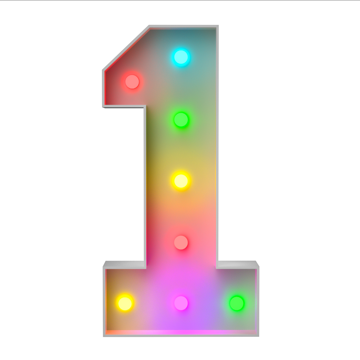 Precut Marquee Numbers DIY Kit