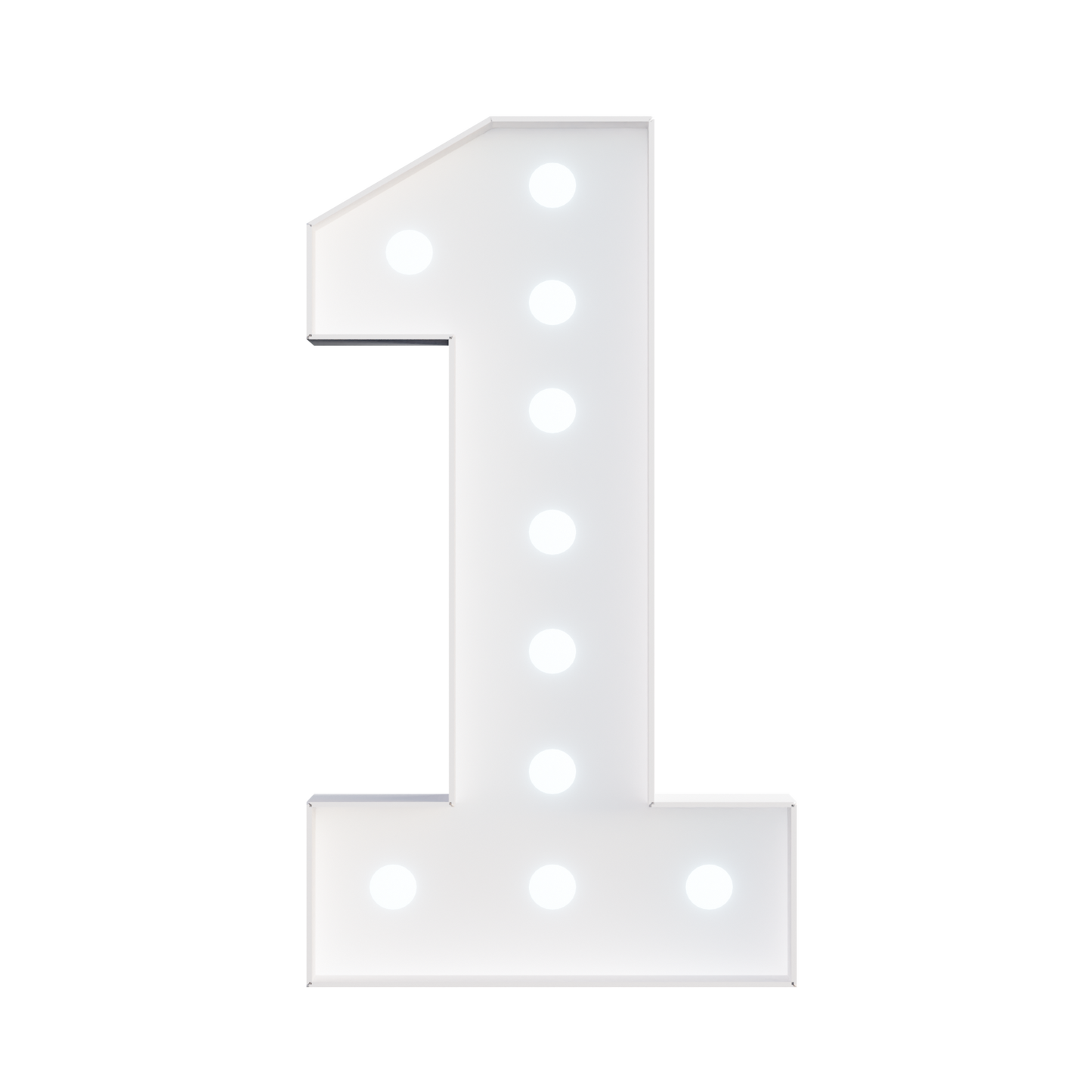 Glimmrly White Lights Marquee Numbers DIY Kit