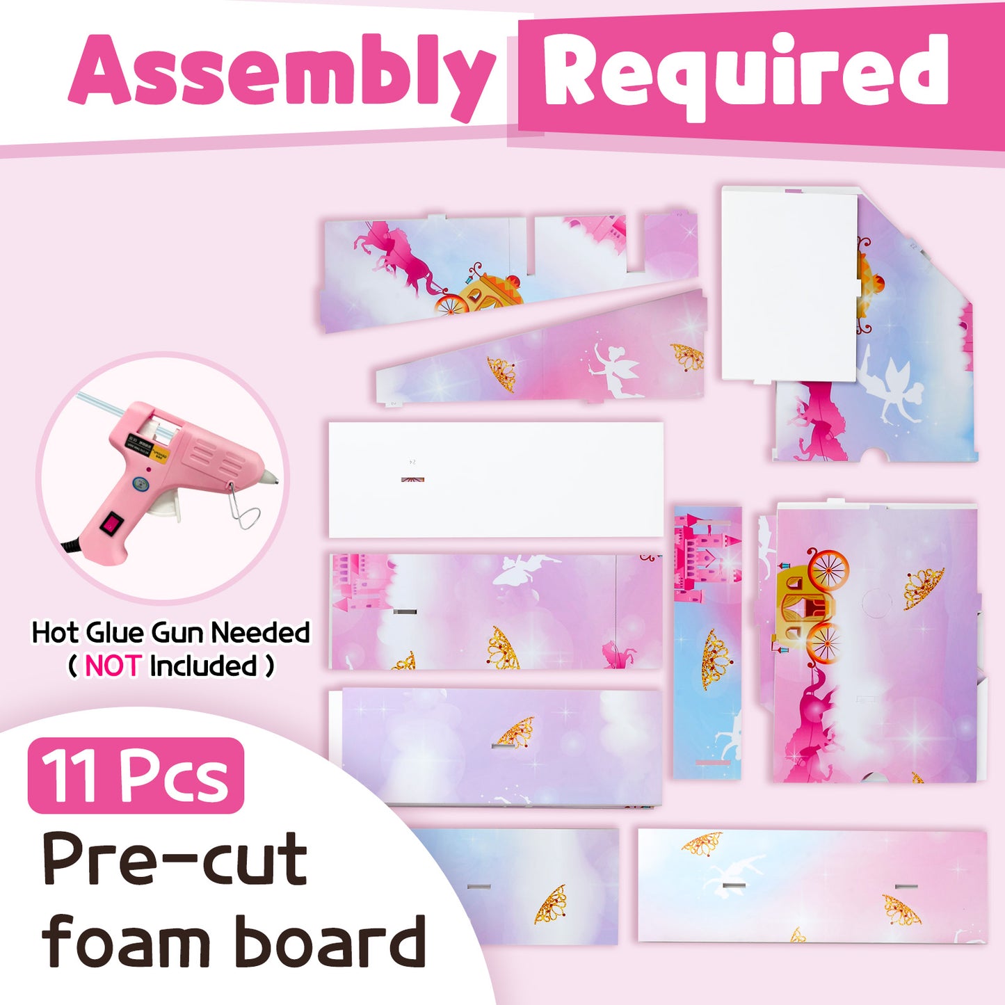 Precut Marquee Numbers DIY Kit - Princess