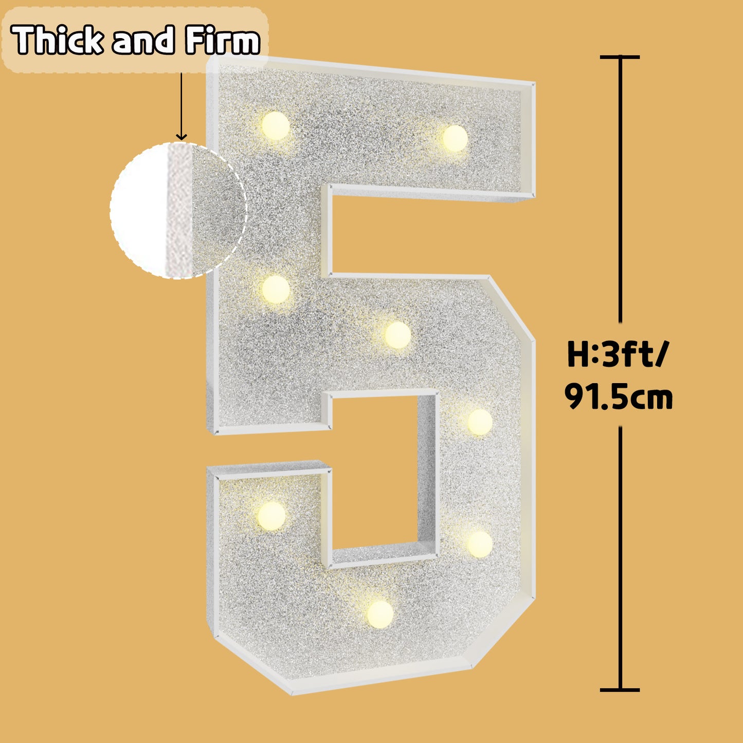 Colored Marquee Numbers / Marquee Letters DIY Kit