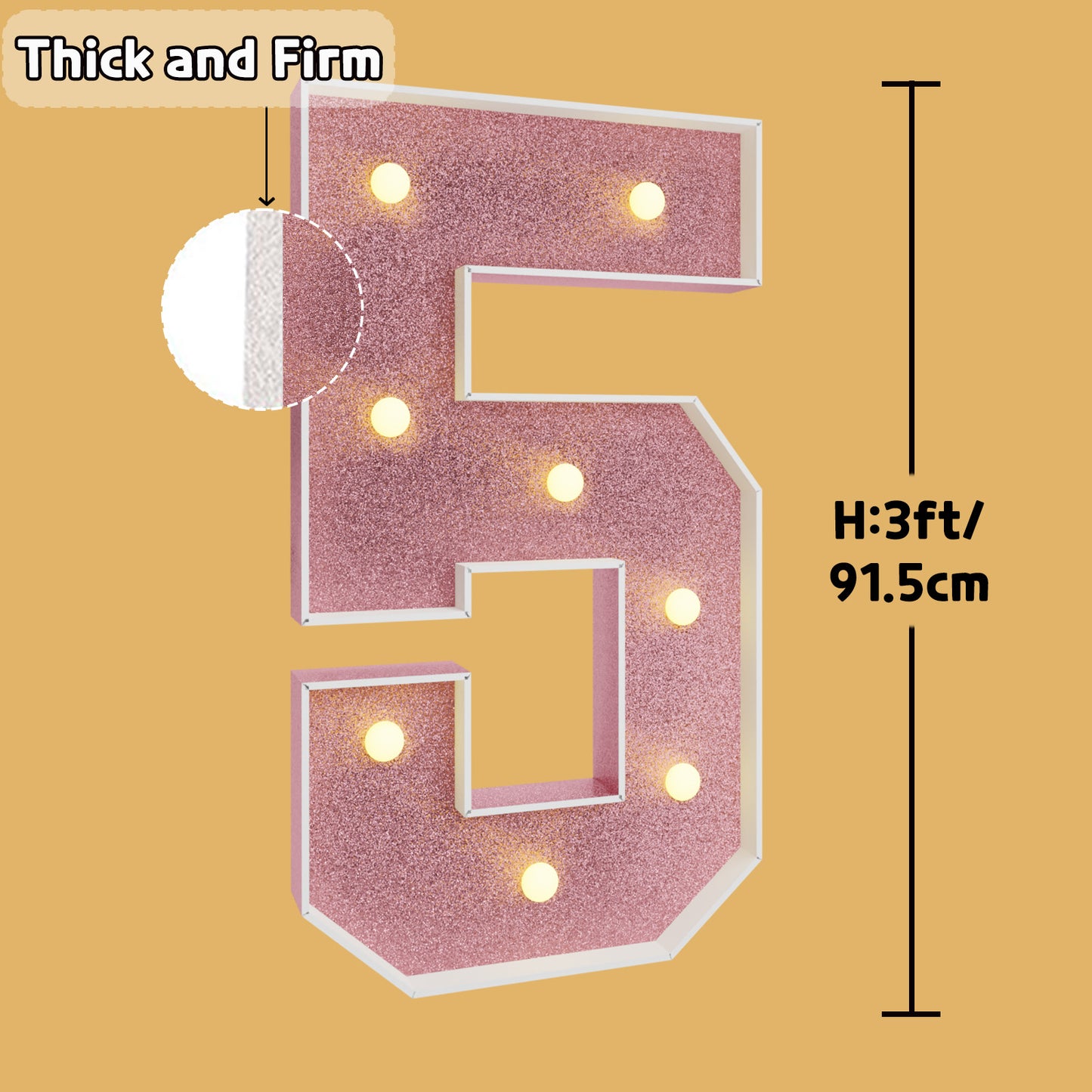 Colored Marquee Numbers / Marquee Letters DIY Kit