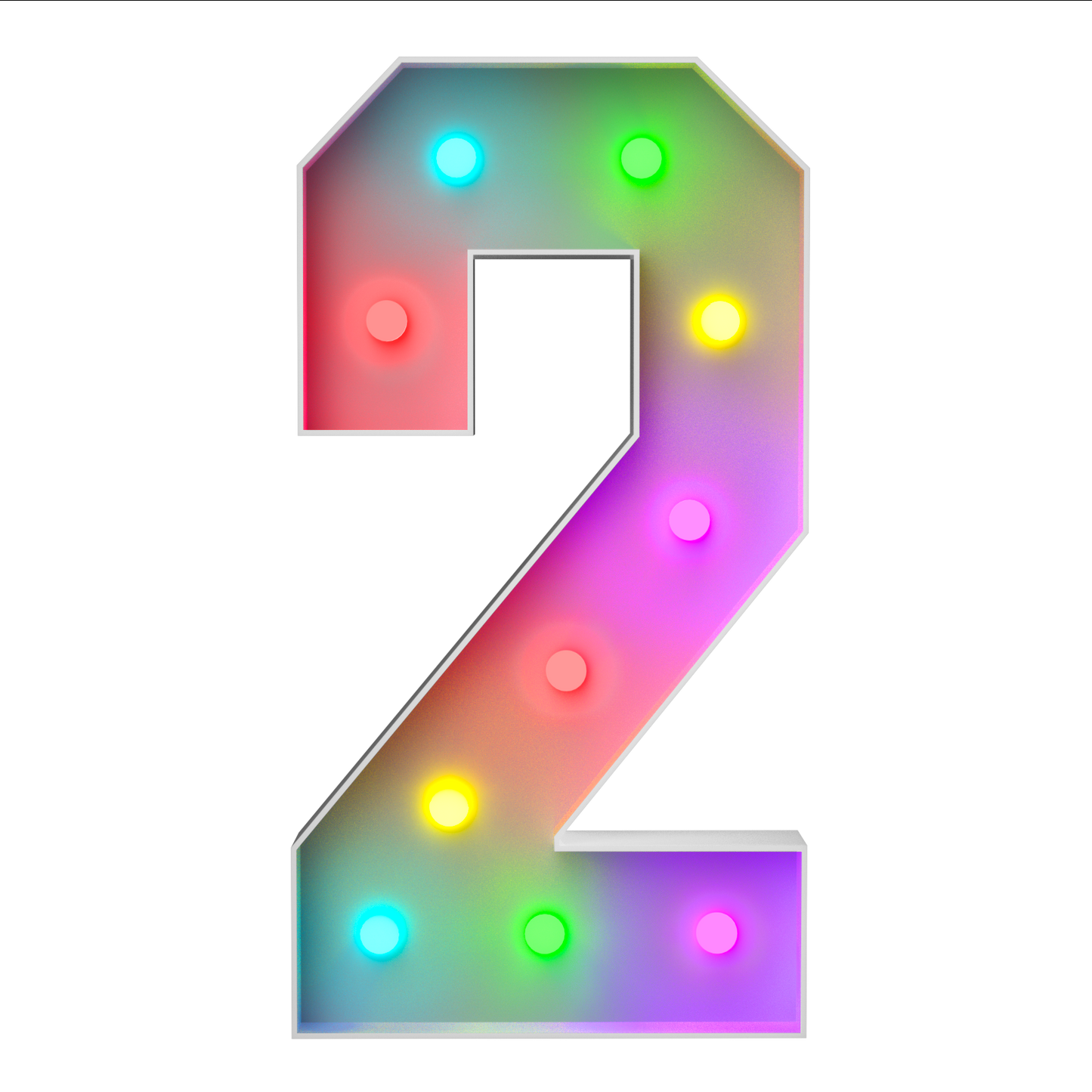 Precut Marquee Numbers DIY Kit
