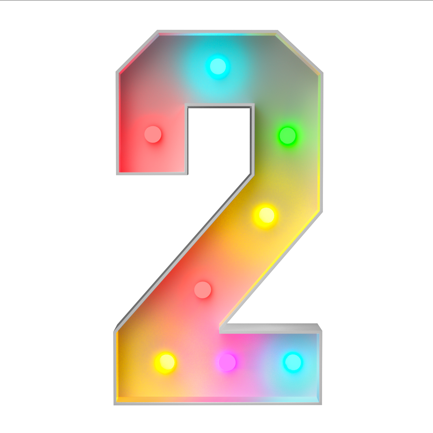 Precut Marquee Numbers DIY Kit