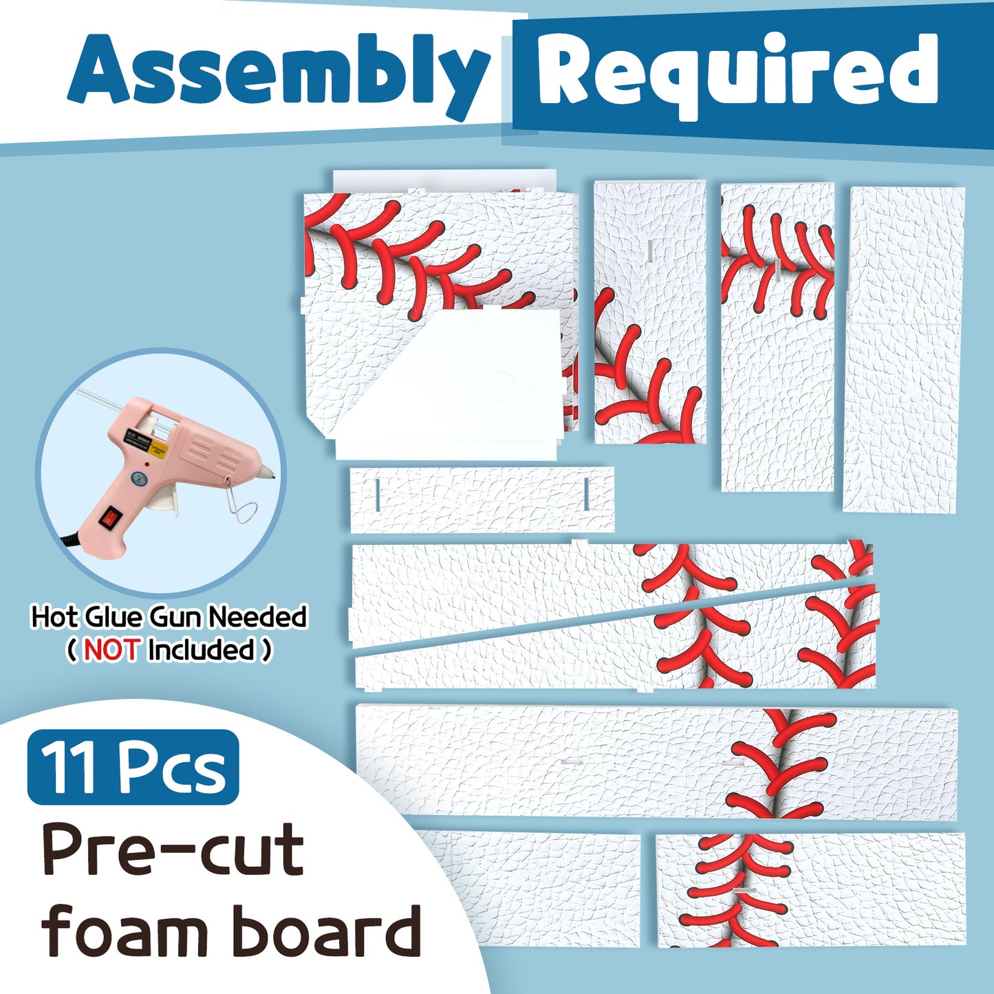 Precut Marquee Numbers DIY Kit - Baseball