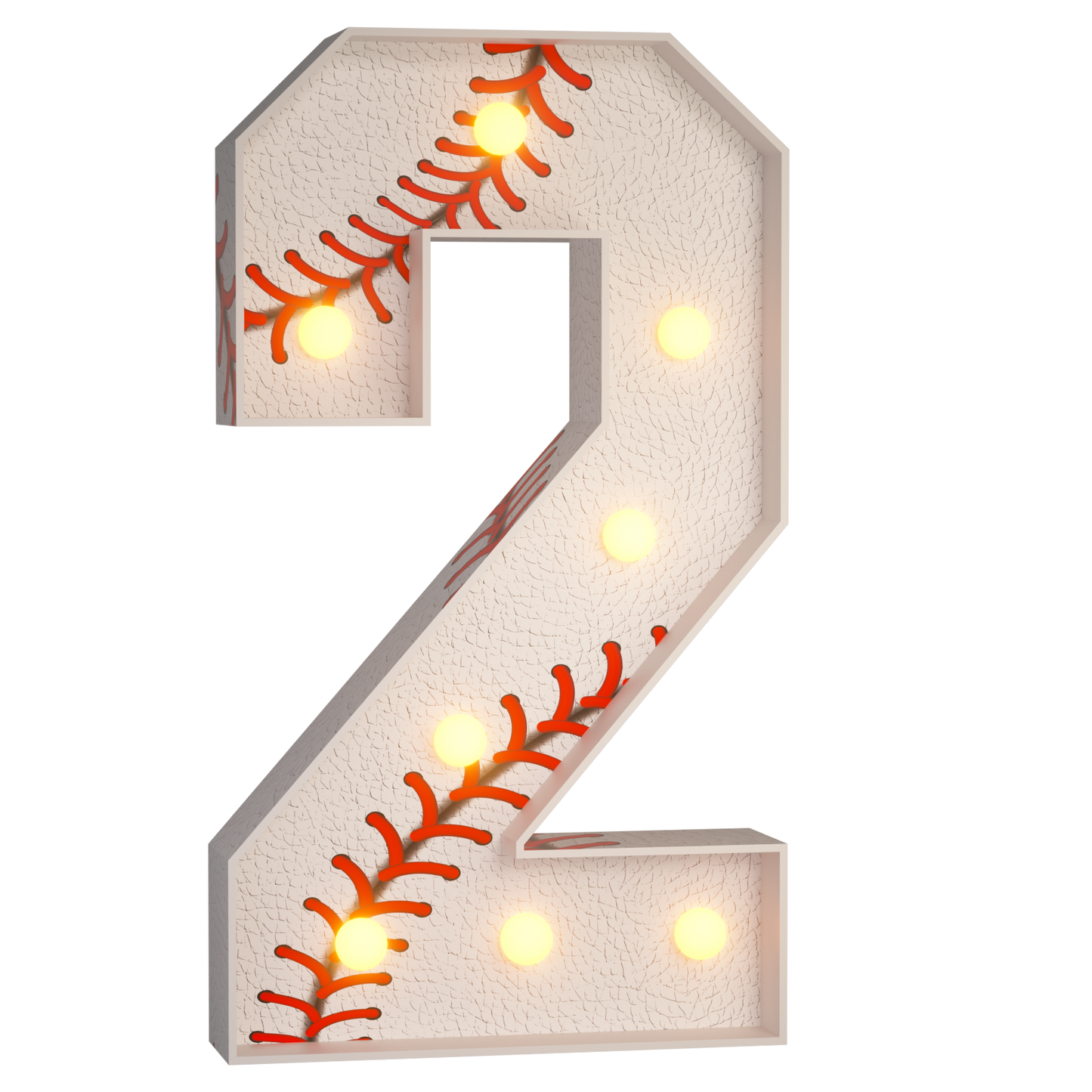 Precut Marquee Numbers DIY Kit - Baseball