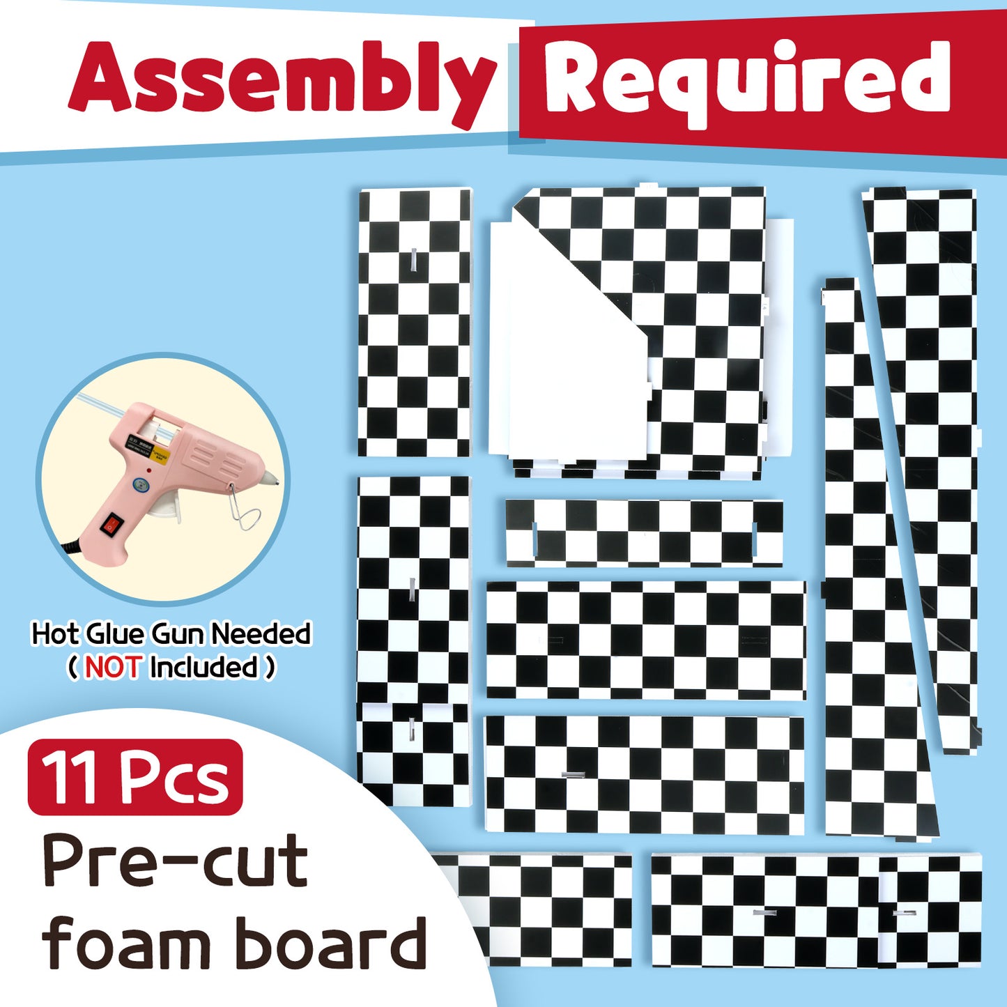 Precut Marquee Numbers DIY Kit - Race Car