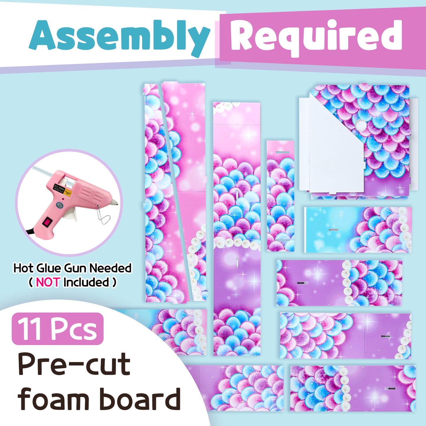 Precut Marquee Numbers DIY Kit - Mermaid