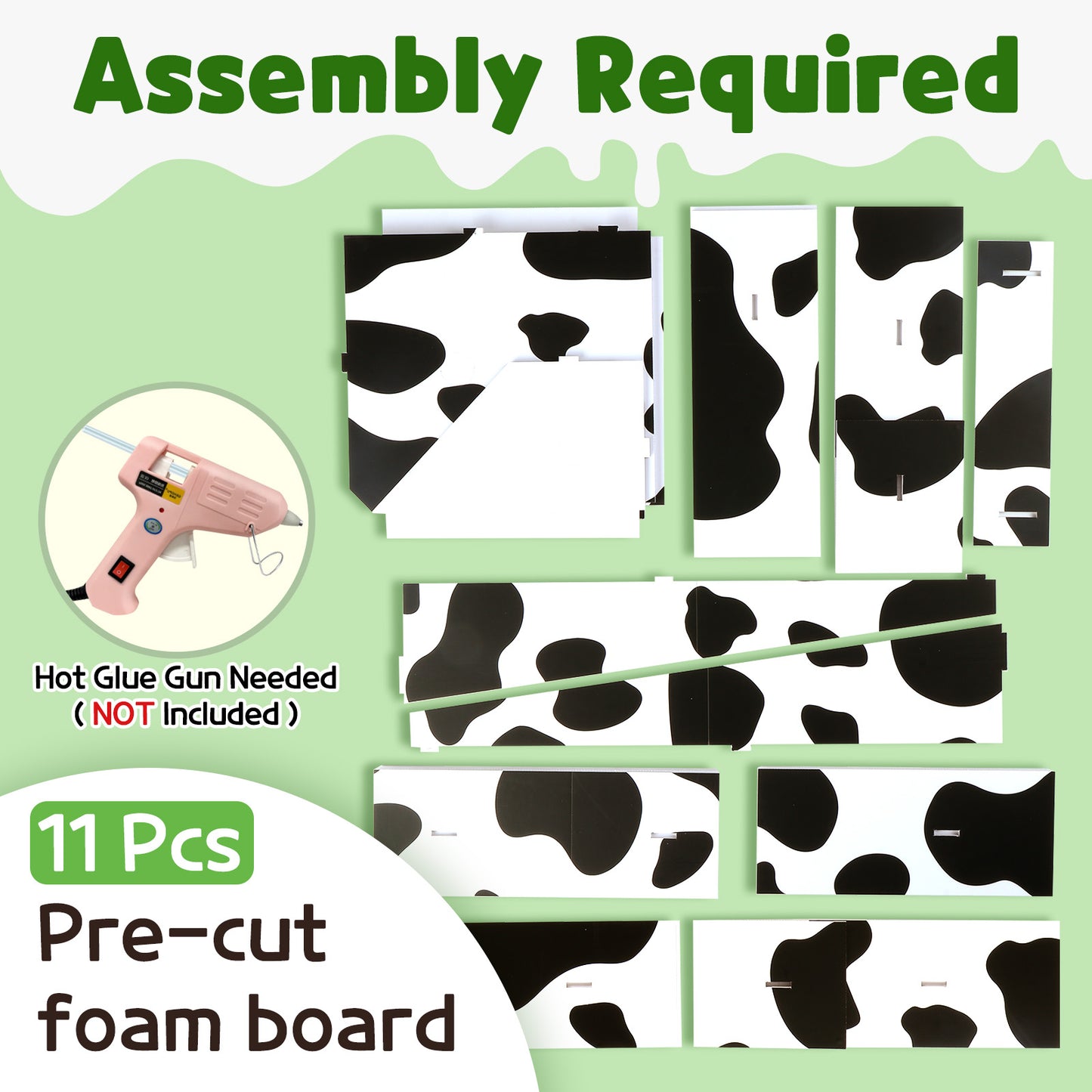 Precut Marquee Numbers DIY Kit - Cow