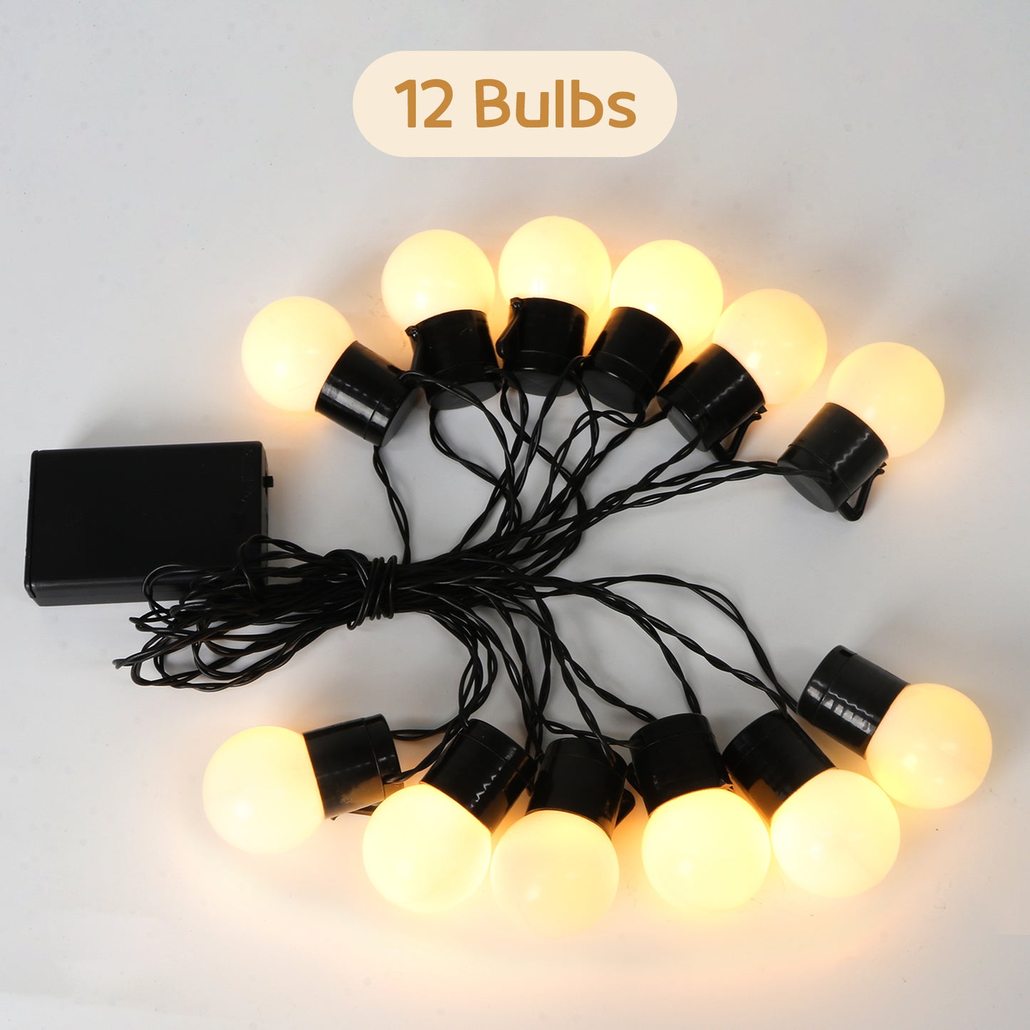 JoyMuse Warm Yellow LED String lights for festive decoration