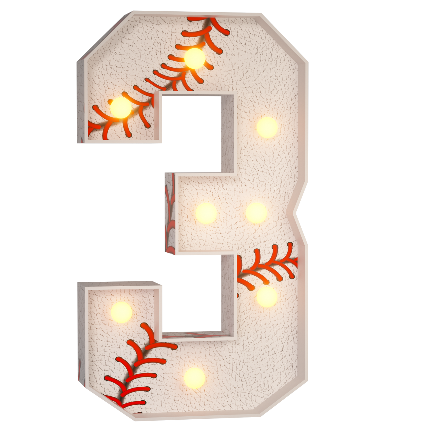 Precut Marquee Numbers DIY Kit - Baseball