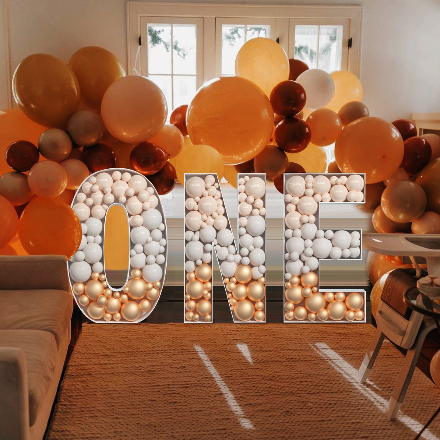 Precut Balloon Mosaic Number Frame DIY Kit