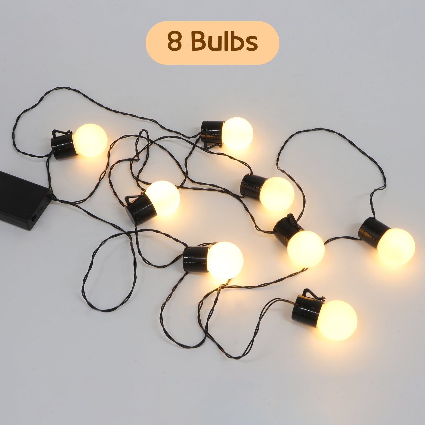 JoyMuse Warm Yellow LED String lights for festive decoration