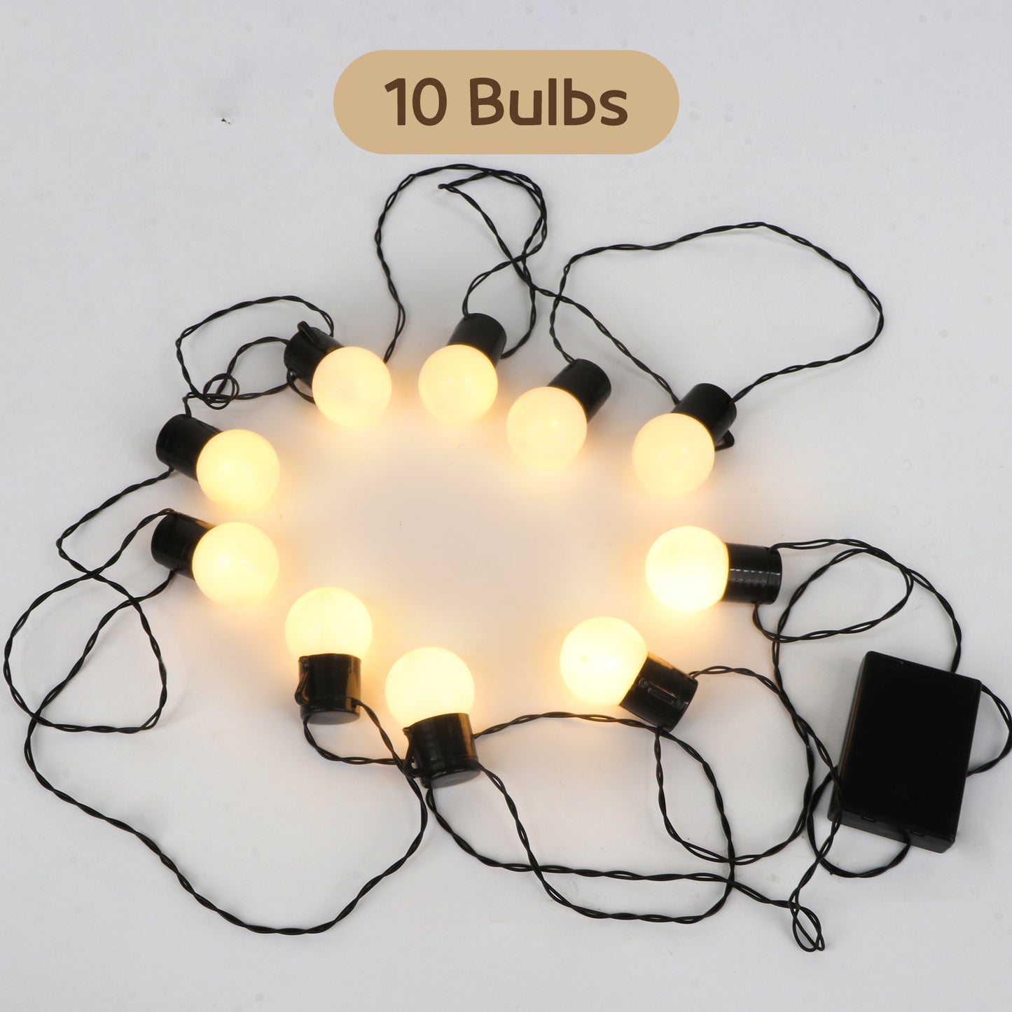 JoyMuse Warm Yellow LED String lights for festive decoration