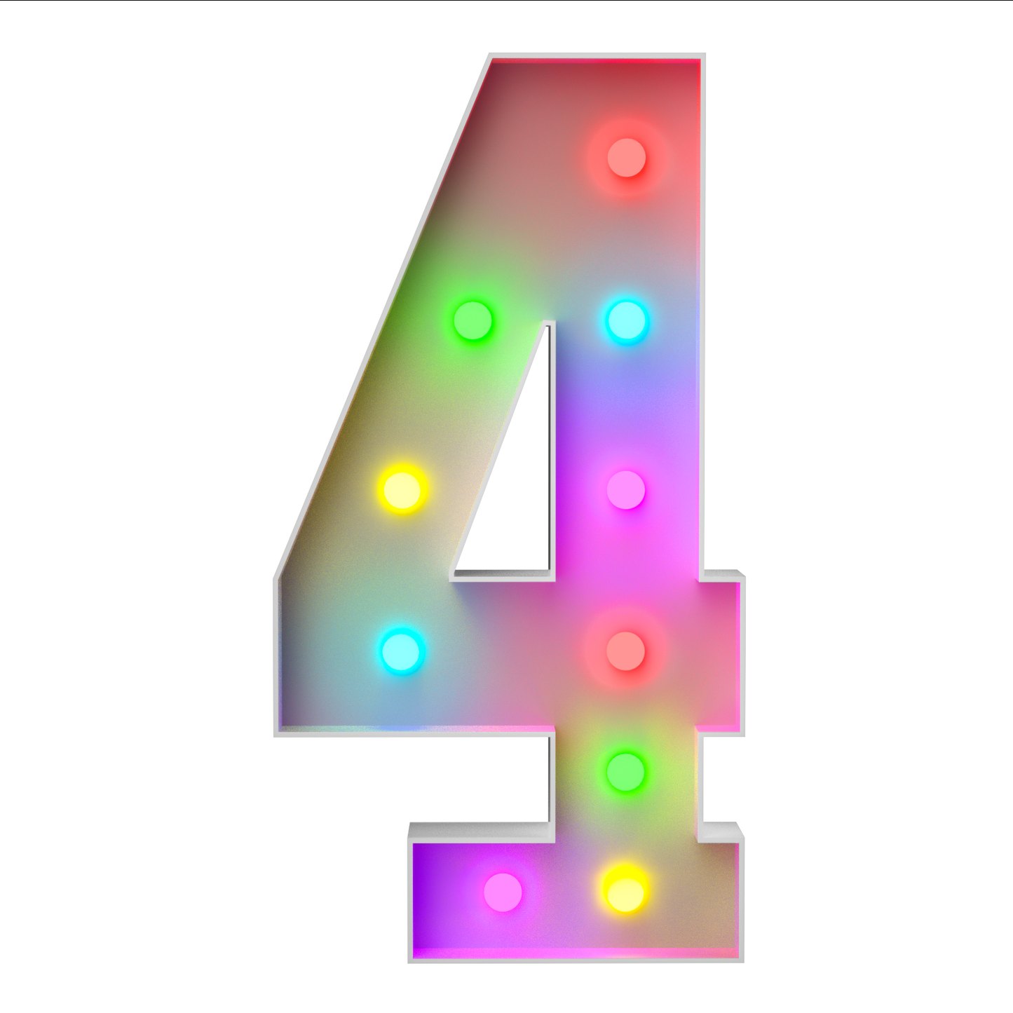 Precut Marquee Numbers DIY Kit