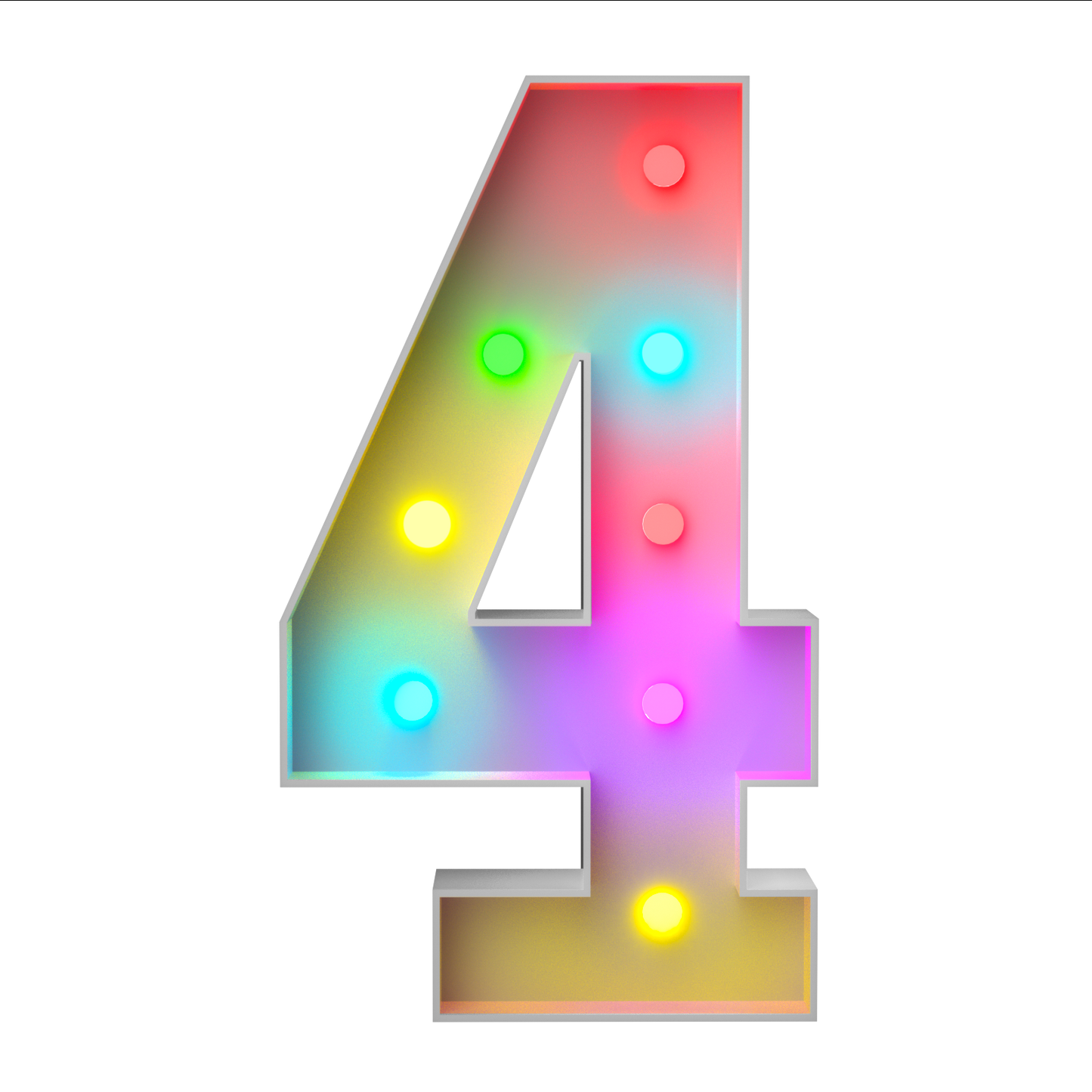 Precut Marquee Numbers DIY Kit