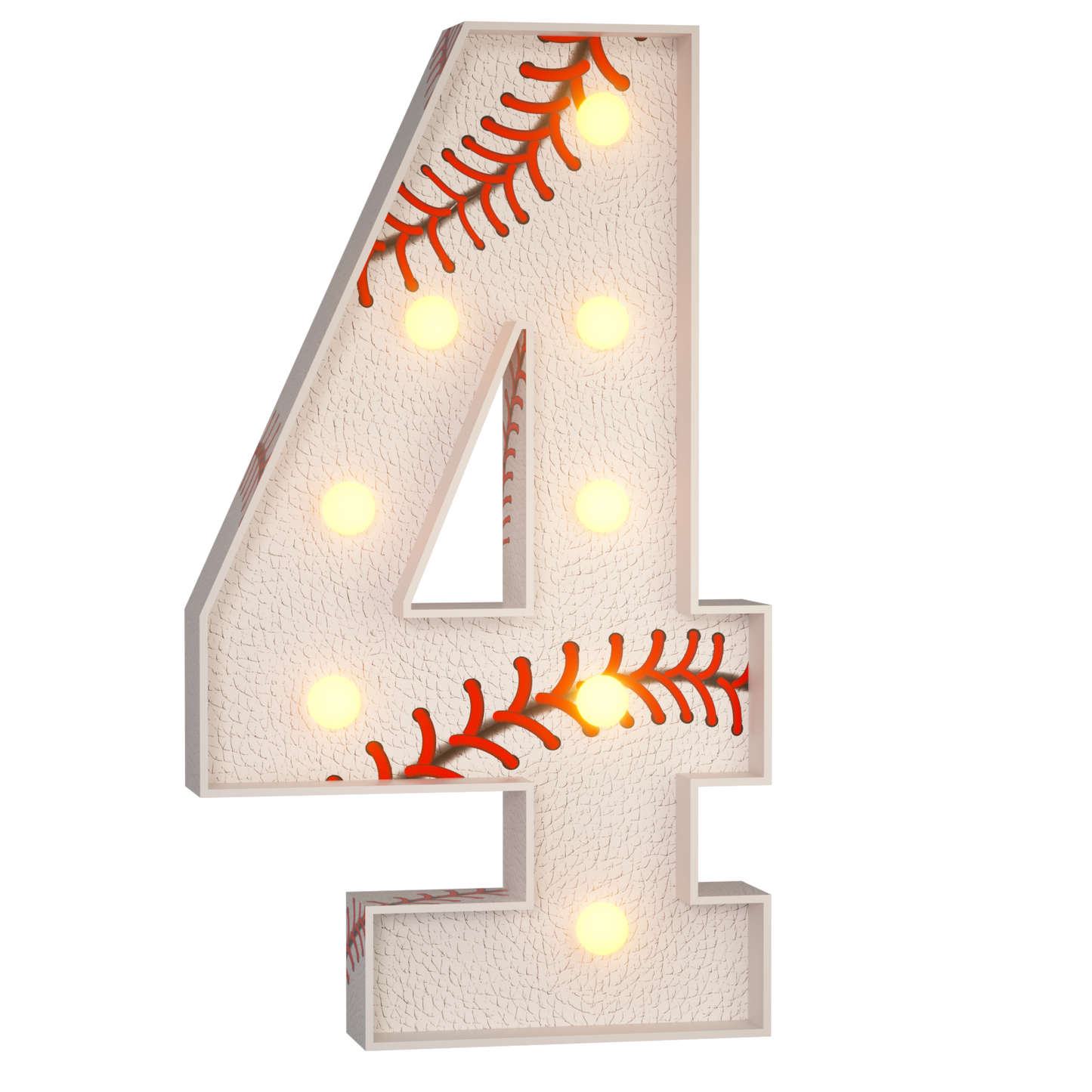 Precut Marquee Numbers DIY Kit - Baseball