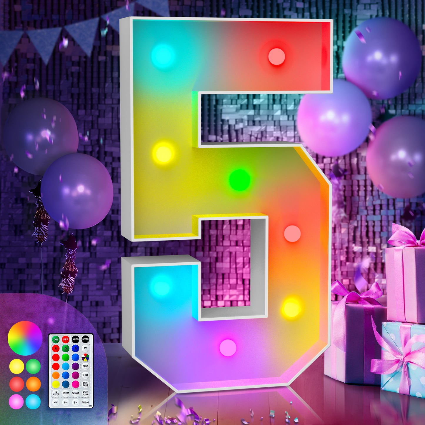 Precut Marquee Numbers DIY Kit
