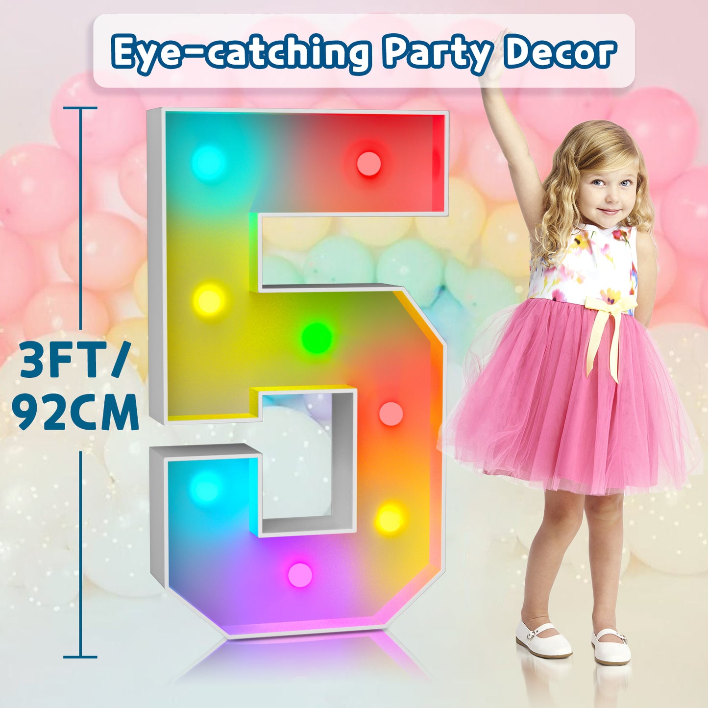 Precut Marquee Numbers DIY Kit