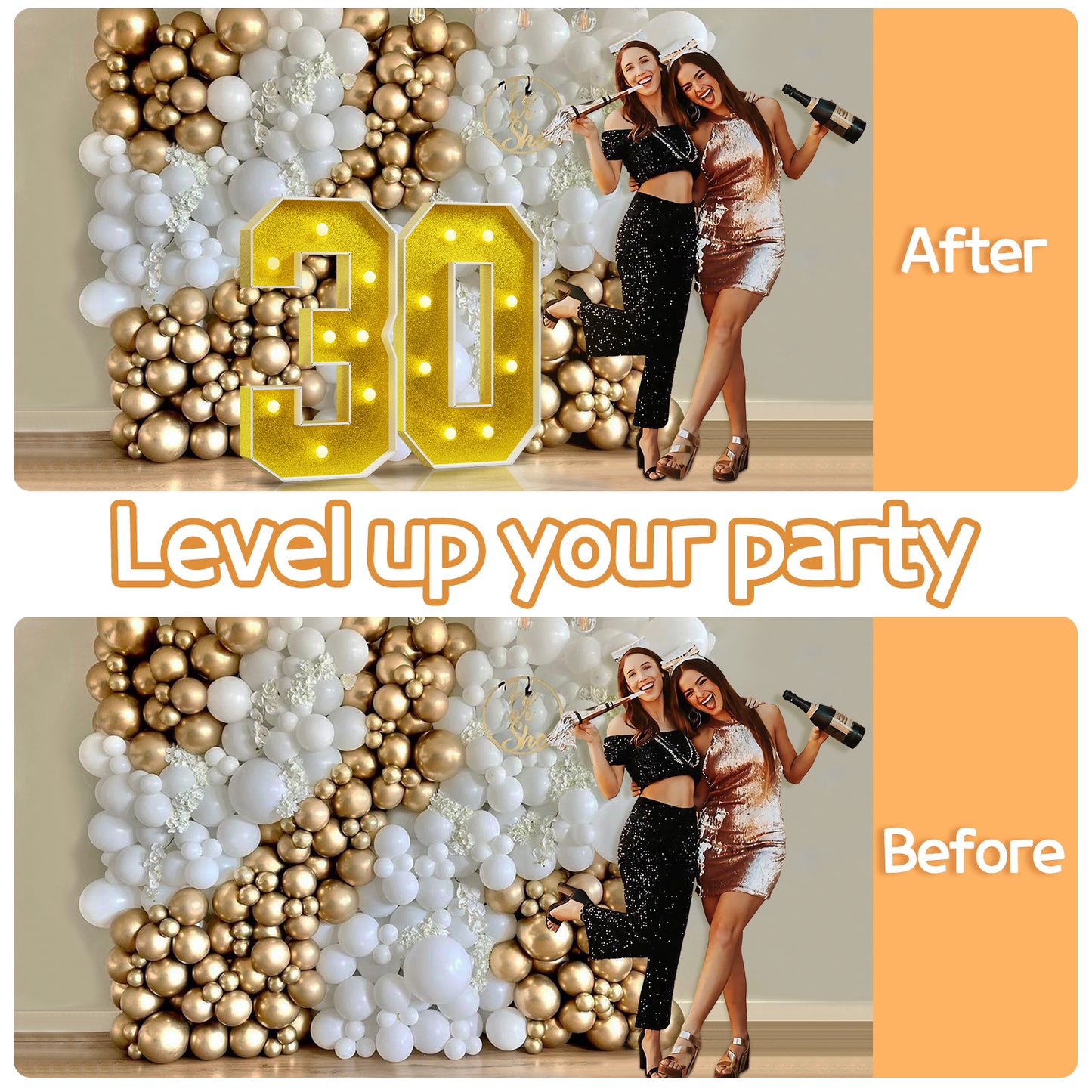 Colored Marquee Numbers / Marquee Letters DIY Kit