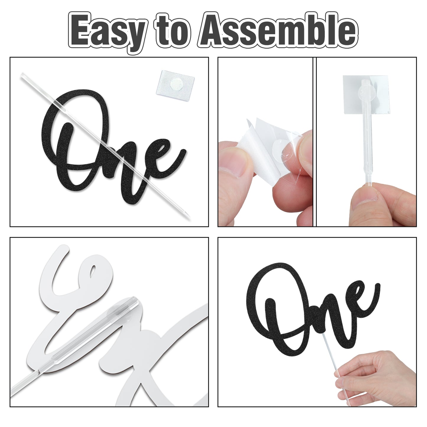 JoyMuse One Birthday Cake Topper Decoration