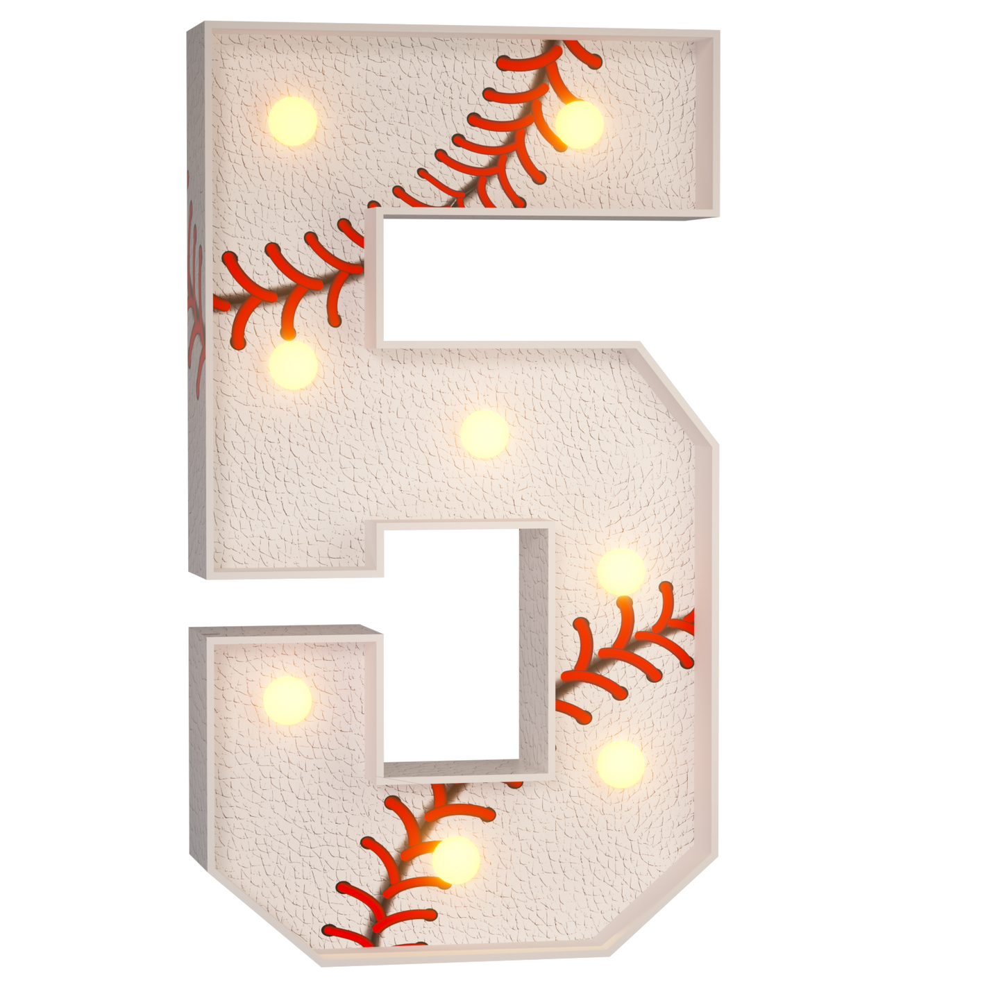 Precut Marquee Numbers DIY Kit - Baseball