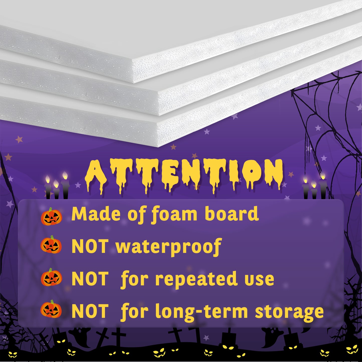 Glimmrly Halloween Precut Marquee Lights DIY Kit-BOO