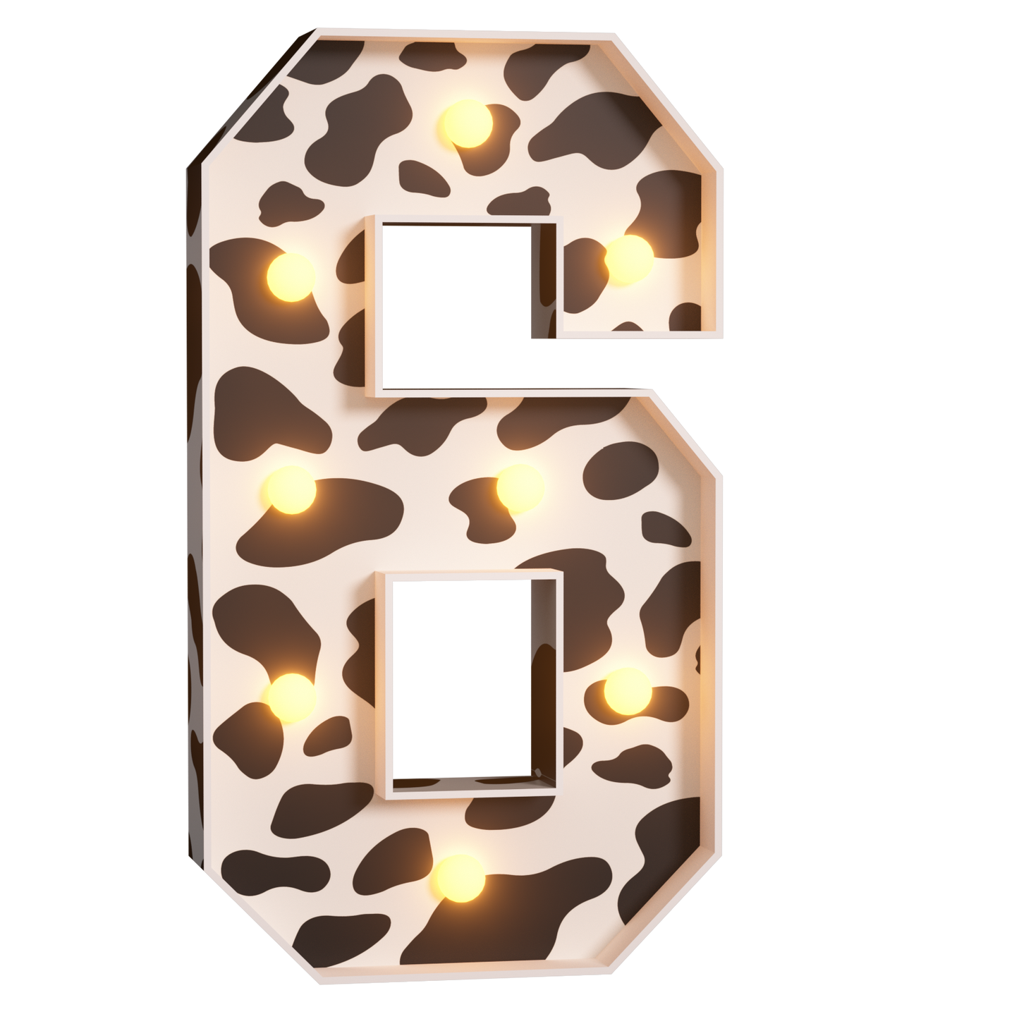 Precut Marquee Numbers DIY Kit - Cow