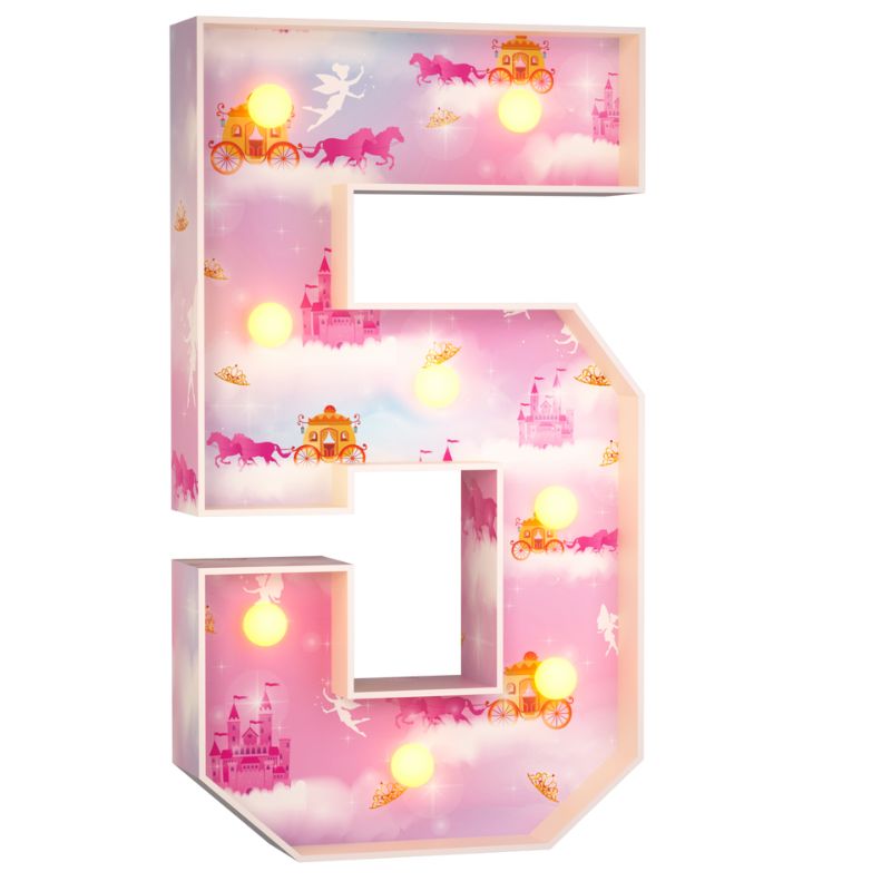 Precut Marquee Numbers DIY Kit - Princess