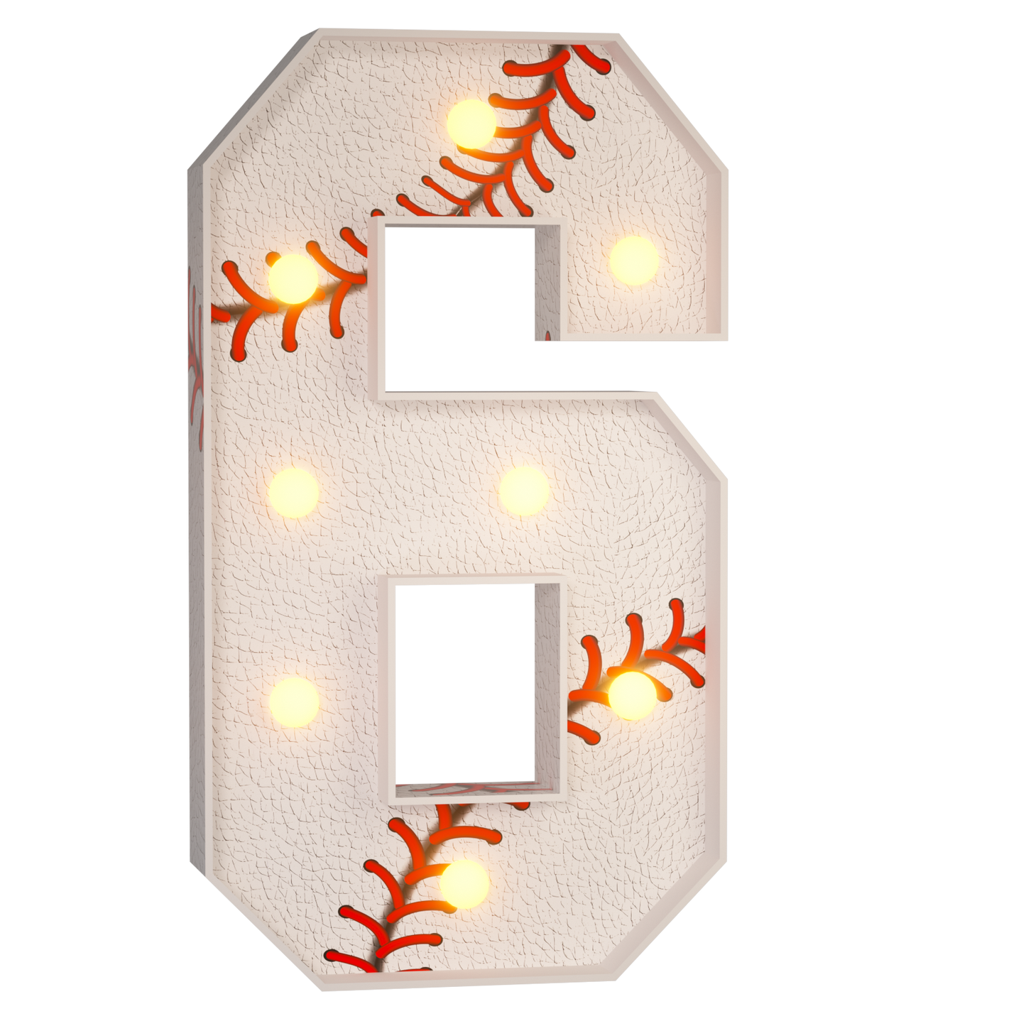 Precut Marquee Numbers DIY Kit - Baseball