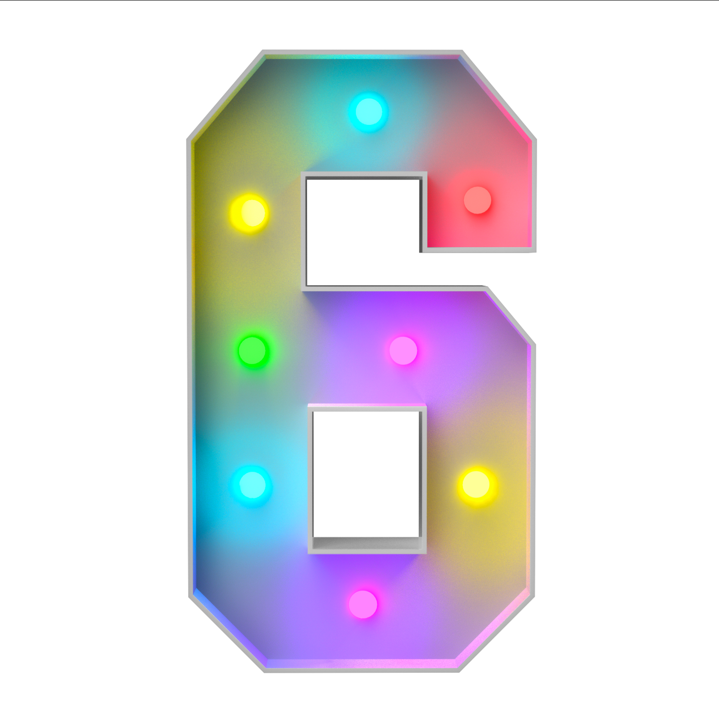 Precut Marquee Numbers DIY Kit