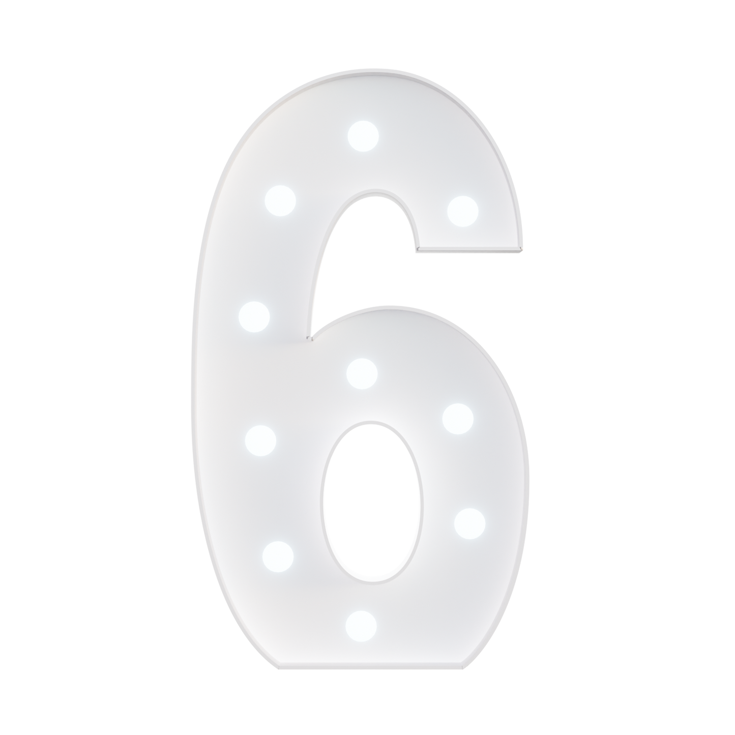 Glimmrly White Lights Marquee Numbers DIY Kit
