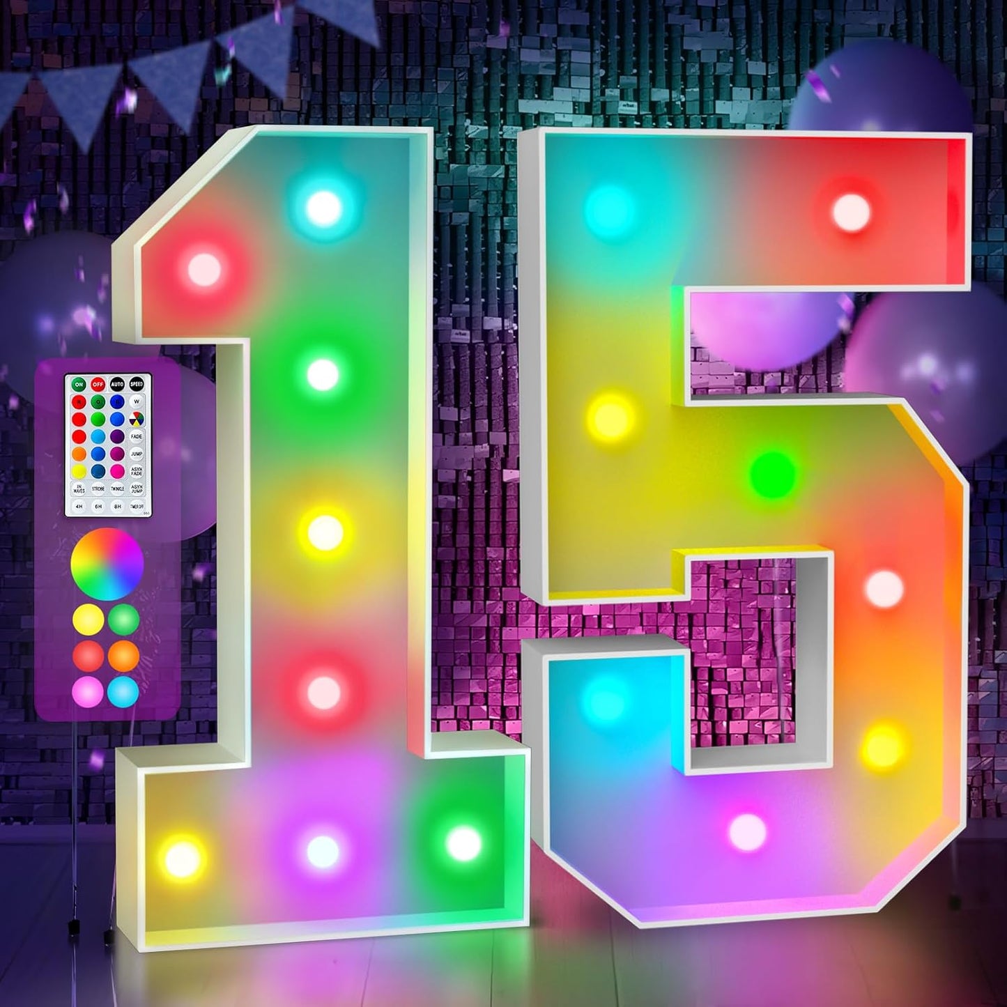 Precut Marquee Numbers DIY Kit