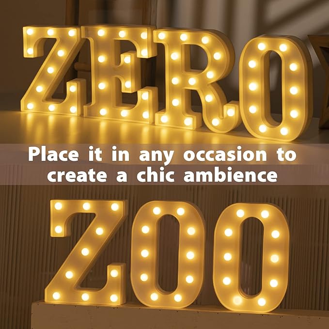 JoyMuse Plastic Letters for Party Decorations