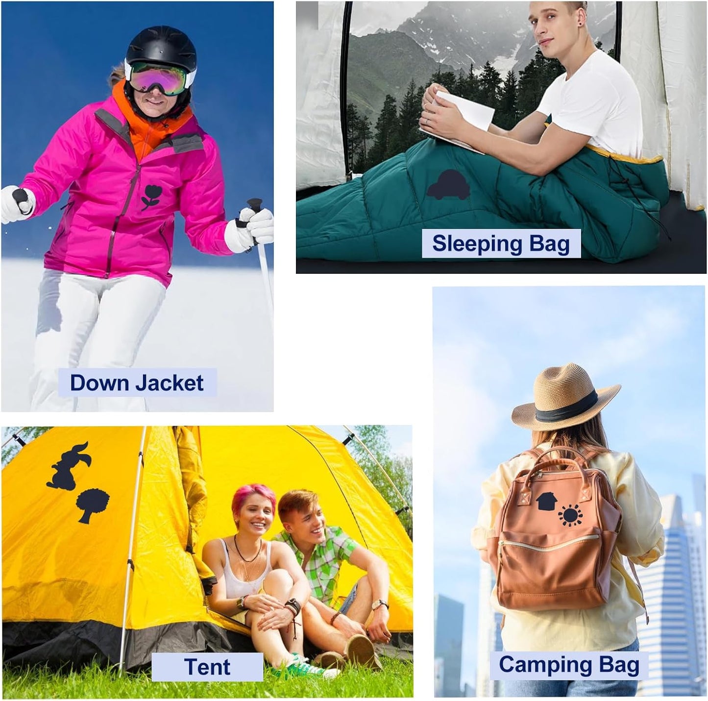 Skystuff Down Jacket Repair Patch Kit (4 Pcs)