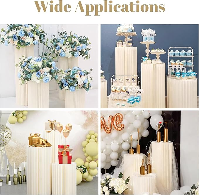 RazzleDazzle 3Pcs Cylinder Stand for Party