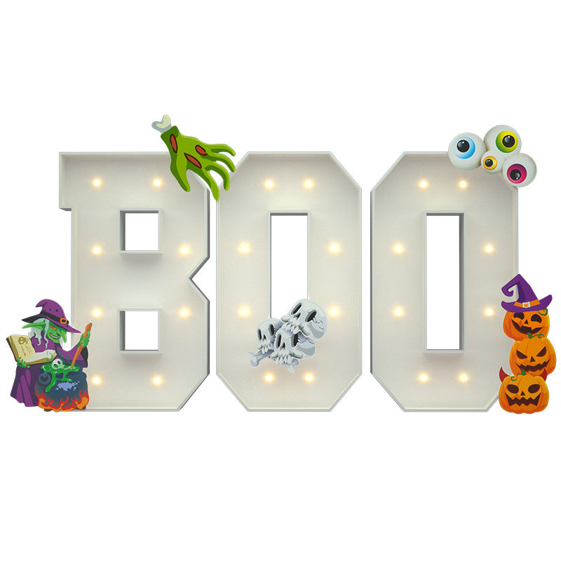 Glimmrly Halloween Precut Marquee Lights DIY Kit-BOO