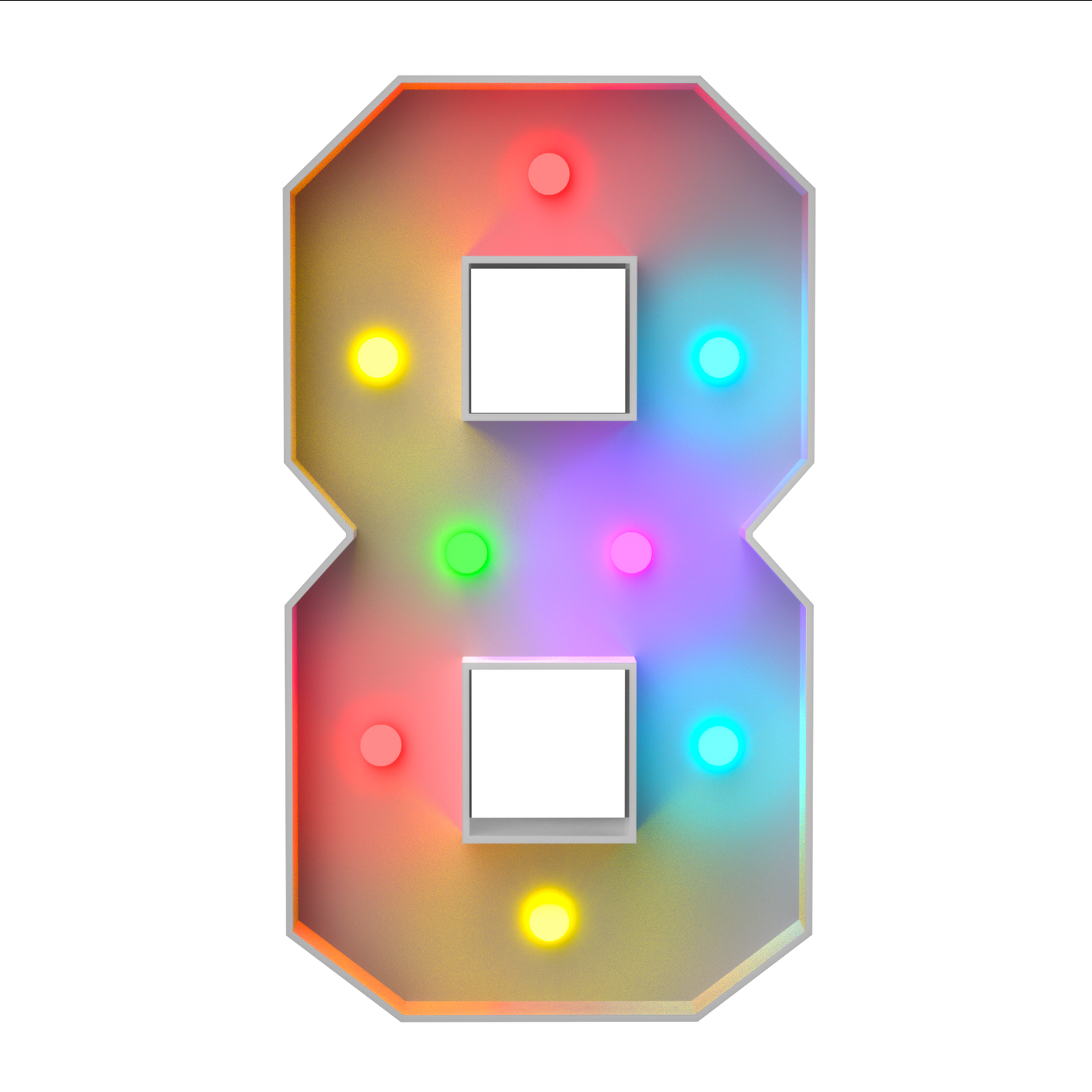 Precut Marquee Numbers DIY Kit