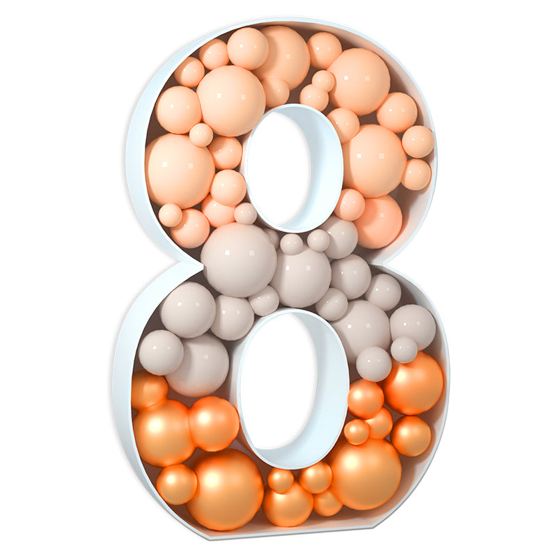 Precut Balloon Mosaic Number Frame DIY Kit