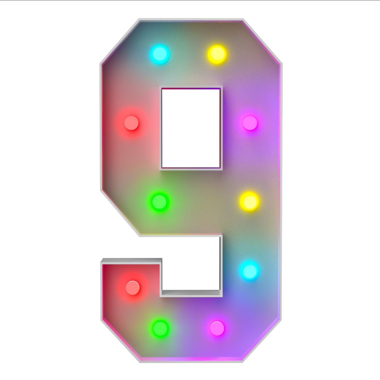 Precut Marquee Numbers DIY Kit