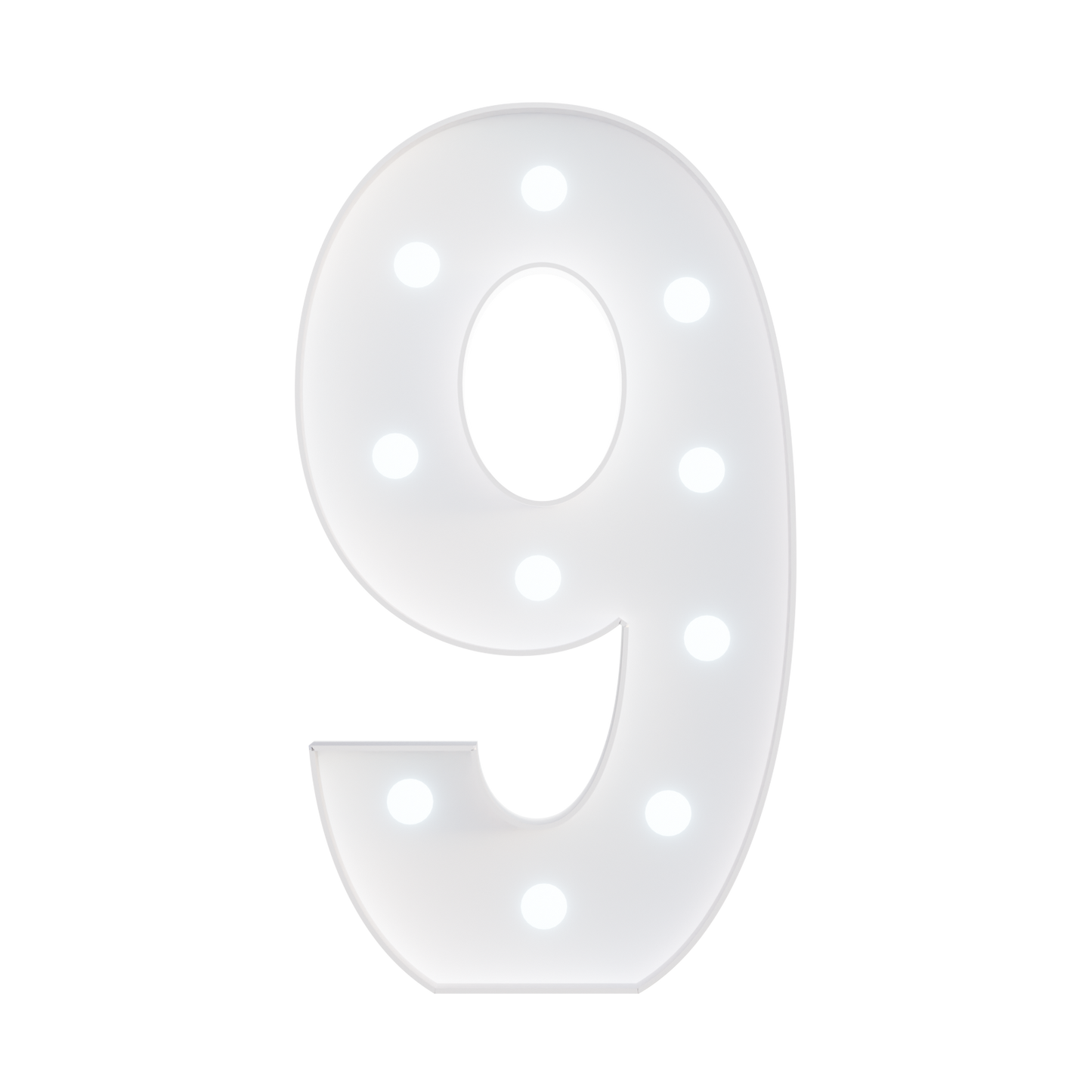 Glimmrly White Lights Marquee Numbers DIY Kit