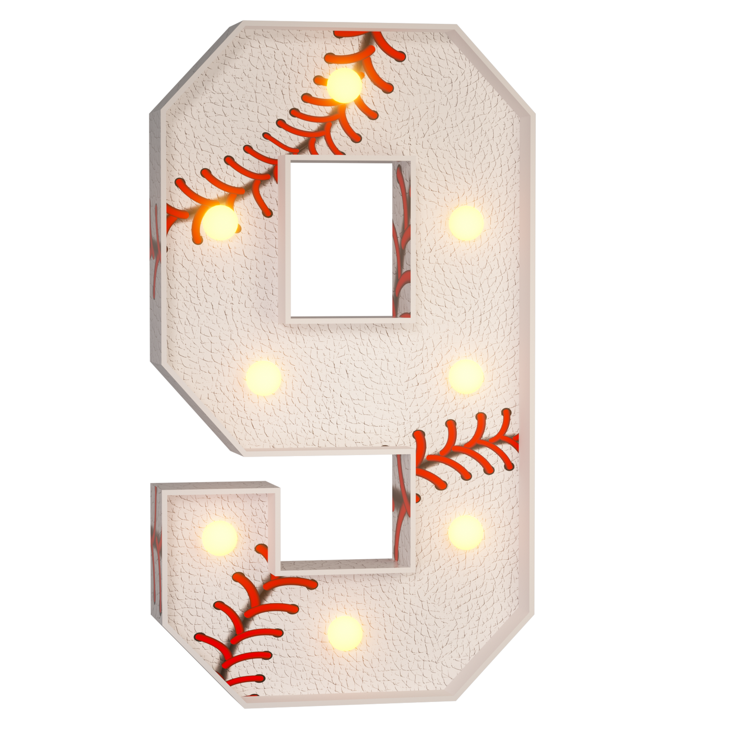 Precut Marquee Numbers DIY Kit - Baseball