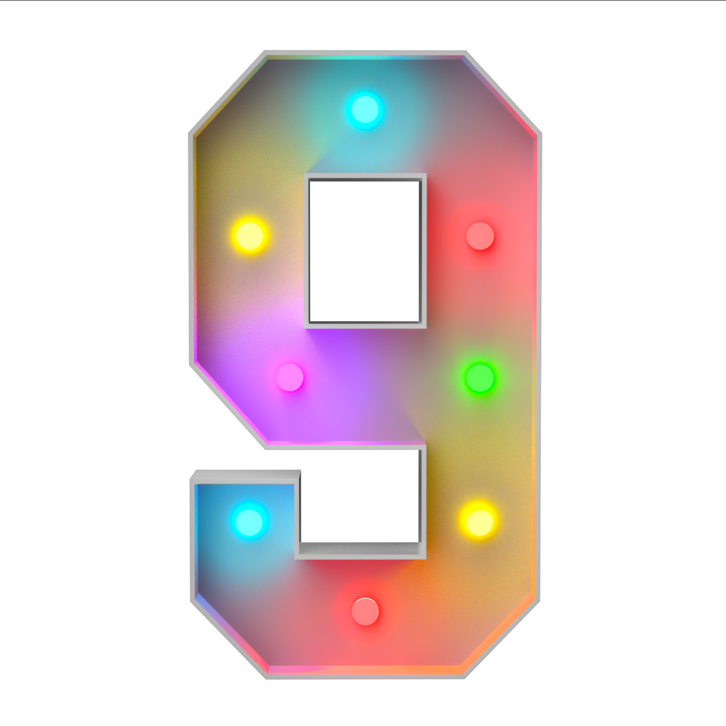 Precut Marquee Numbers DIY Kit
