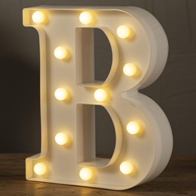 JoyMuse Plastic Letters for Party Decorations