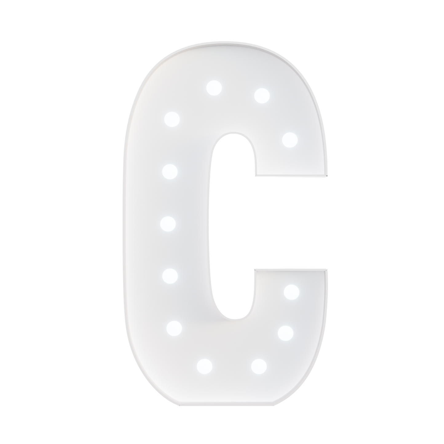 Glimmrly White Lights Marquee Numbers DIY Kit