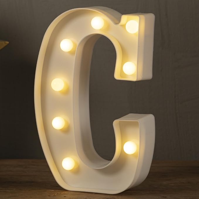 JoyMuse Plastic Letters for Party Decorations