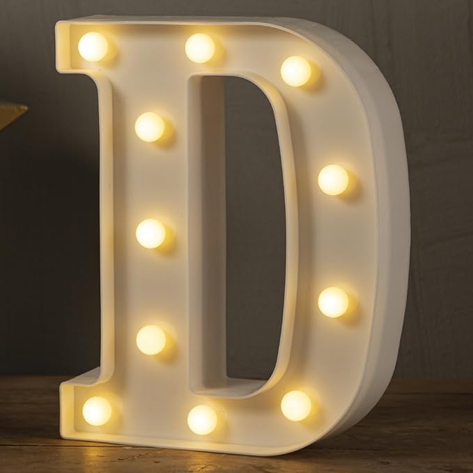 JoyMuse Plastic Letters for Party Decorations