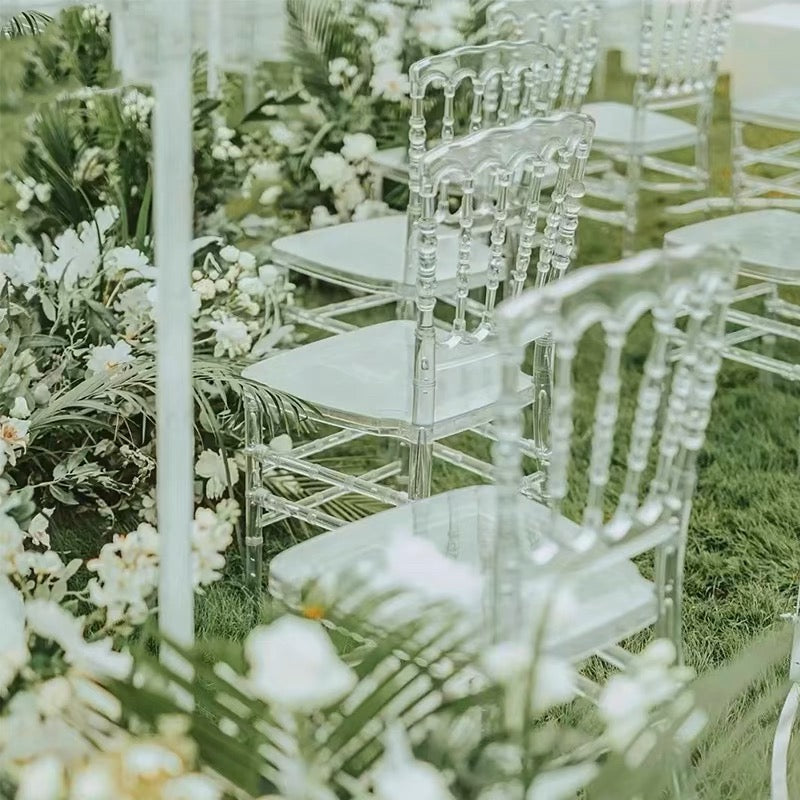 4 PACK|Elegant Stackable Armless Chiavari Chair